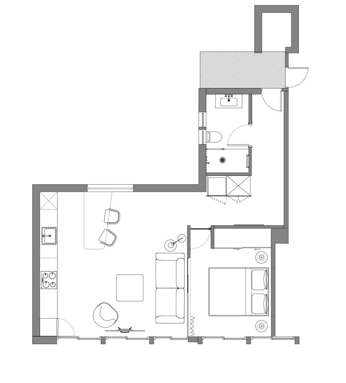 Квартира 57 м² в Афинах