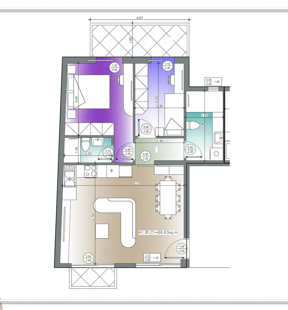 Apartment 47 m² in Attica - 11