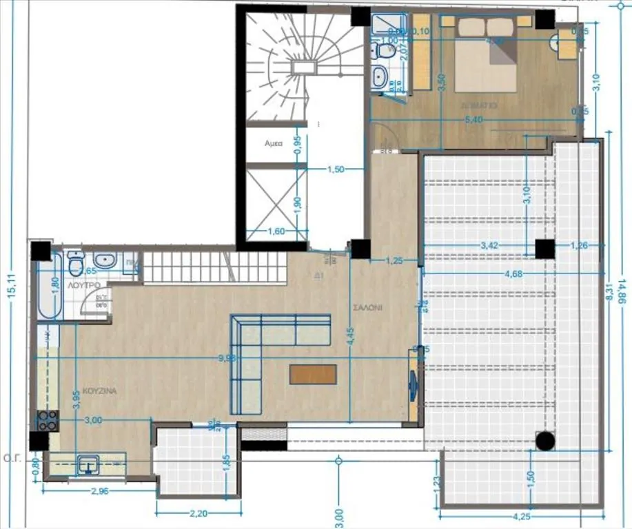 Apartment 160 m² in Thessaloniki