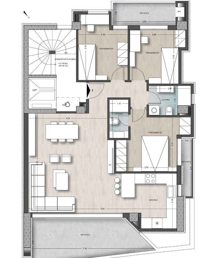 Apartment 118 m² in Thessaloniki - 2