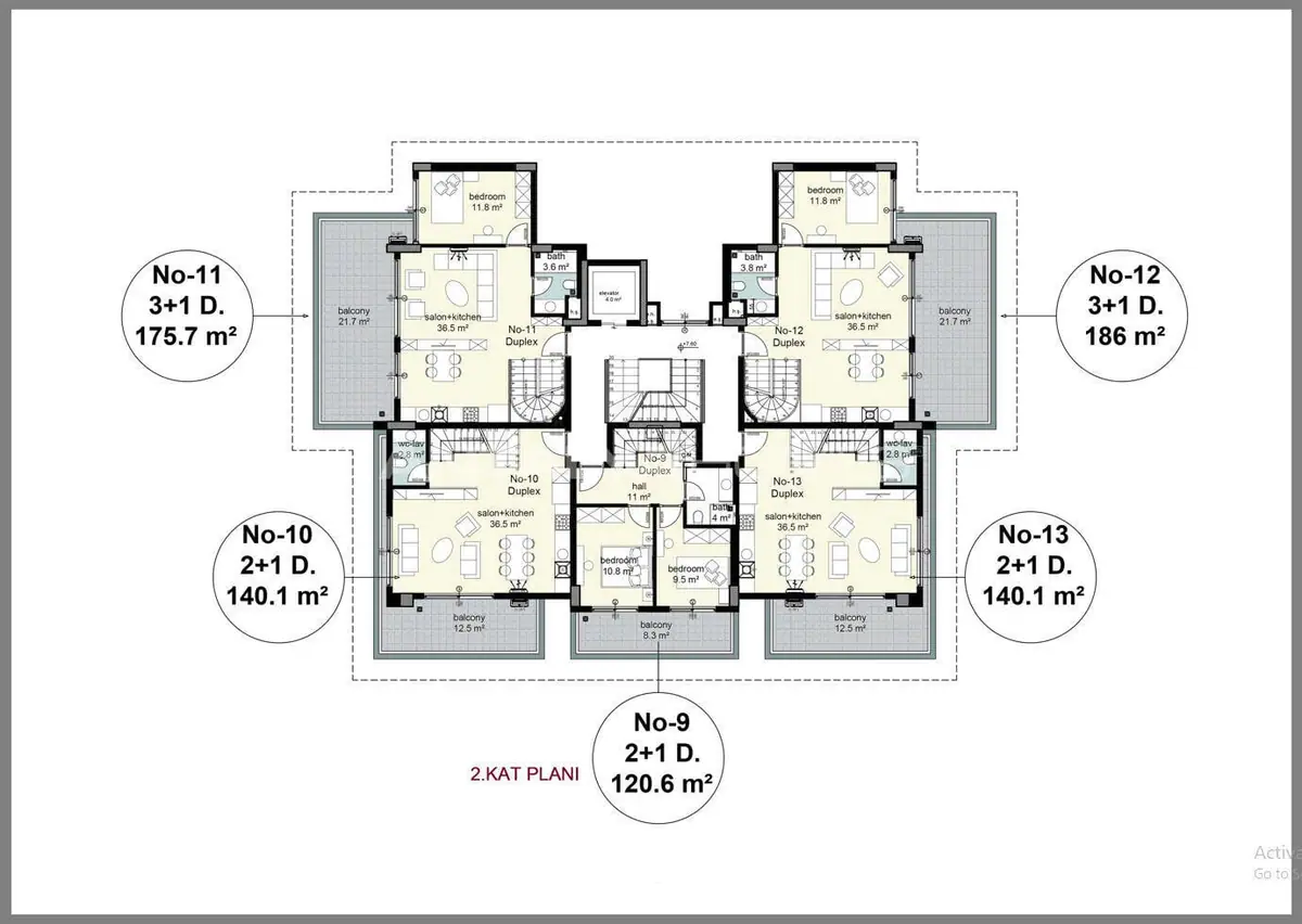 Квартира 100 м² в Аланье - 10