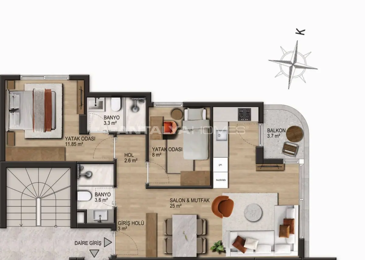 Apartment 80 m² in Antalya - 10
