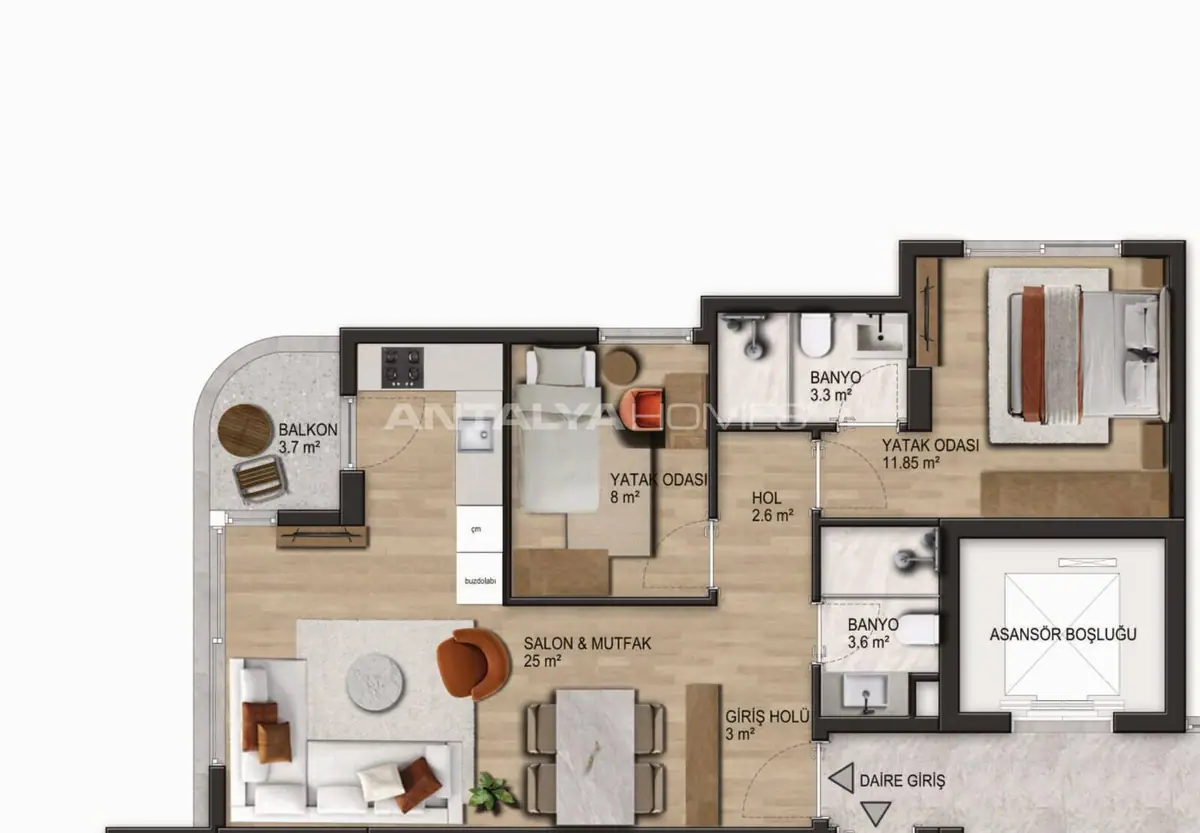 Apartment 80 m² in Antalya - 9