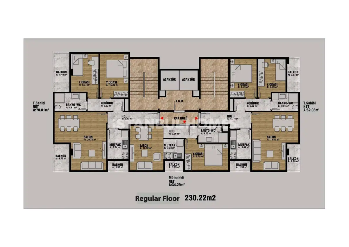 Квартира 50 м² в Стамбуле - 10